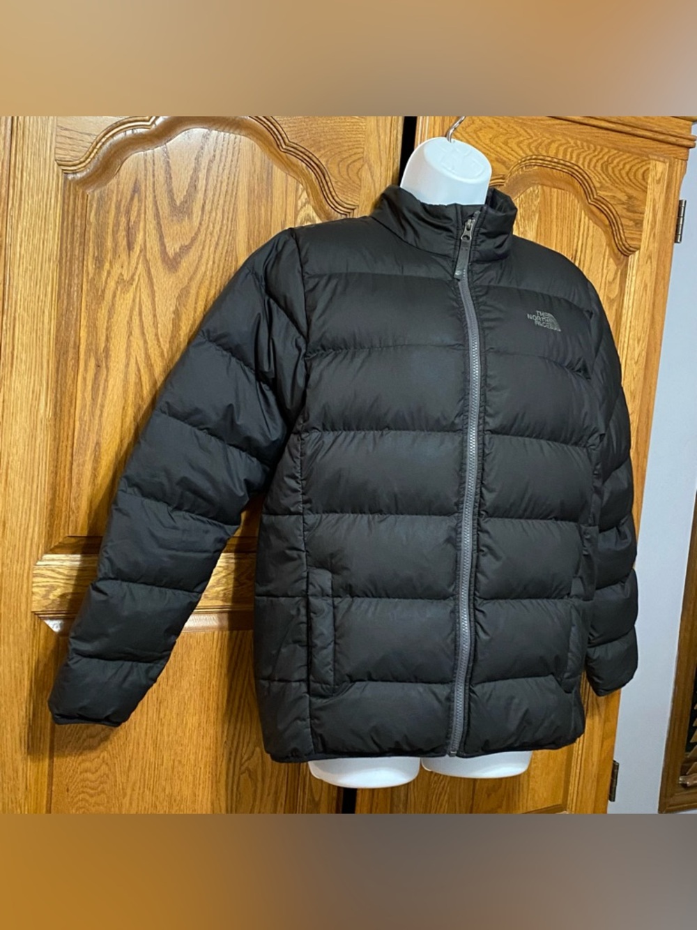 The North Face Boys Andes Puffer Jacket Black Goose Down Filled 550 XL 18/20 - Picture 6 of 16